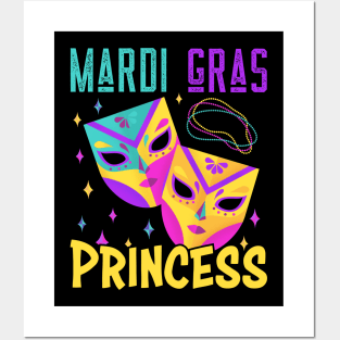 Family Matching Mardi Gras Princess Carnival Costume Posters and Art